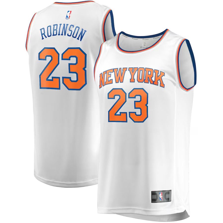 Men New York Knicks #23 Mitchell Robinson Fanatics Branded White Fast Break Player Replica NBA Jersey->new york knicks->NBA Jersey
